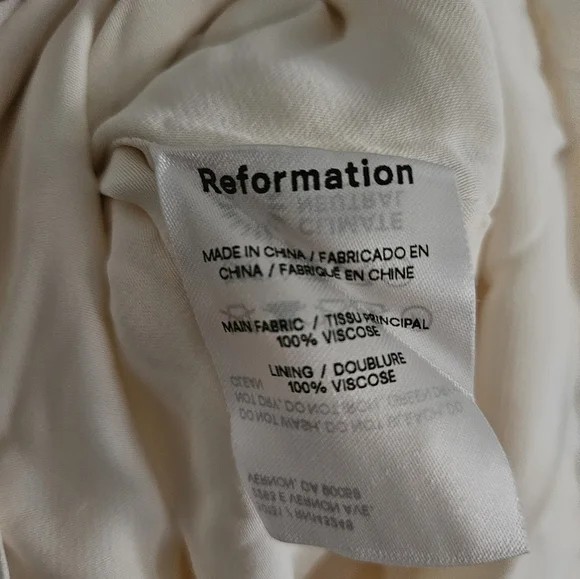 Reformation White Strapless Dress - Picture 7 of 8